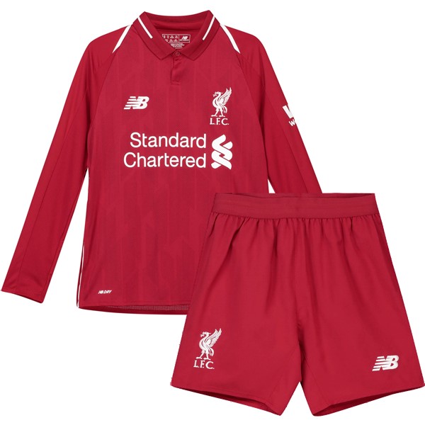 Camiseta Liverpool Primera equipo ML Niños 2018-19 Rojo